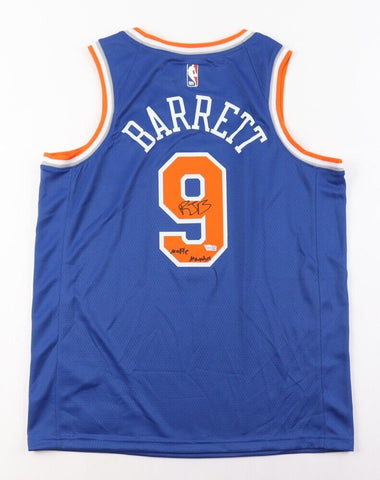 R. J. Barrett Signed New York Knicks Nike Jersey (Fanatics) 2019 #3 Overall Pick