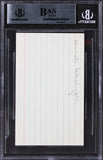 Lakers Kermit Washington Authentic Signed 3x5 Index Card BAS Slabbed