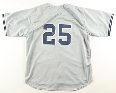 Jason Giambi Signed New York Yankees Jersey (AWM) AL MVP 2000 / 5xAll Star