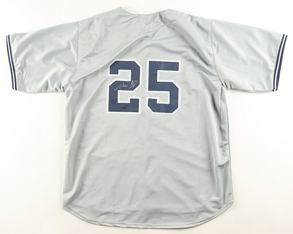 Jason Giambi Signed New York Yankees Jersey (AWM) AL MVP 2000 / 5xAll Star