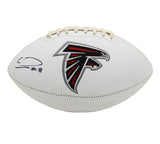 Calvin Ridley Signed Atlanta Falcons Embroidered Logo White NFL Football