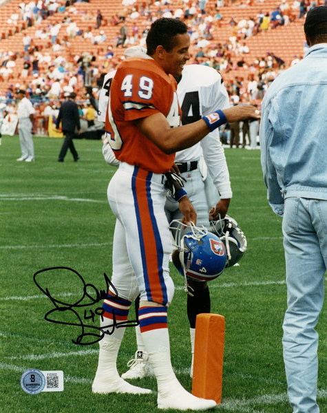 Dennis Smith Autographed/Signed Denver Broncos 8x10 Photo Beckett 57772