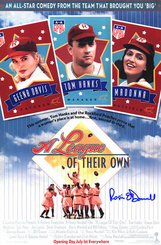 Rosie O'Donnell Signed A League Of Their Own 11x17 Movie Poster - (SCHWARTZ COA)