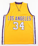 Shaquille O'Neal Signed Los Angeles Lakers Jersey (Beckett) 4xNBA Champion Centr