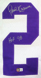 Paul Krause Autographed White Pro Style Jersey w/ HOF- Beckett W *Silver