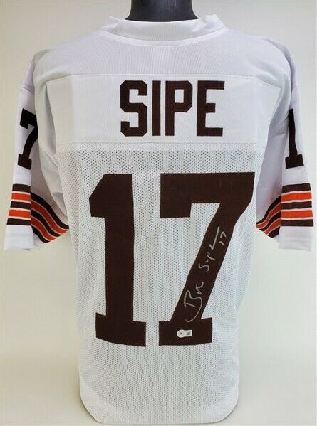 Brian Sipe Signed Cleveland Browns White Jersey (Beckett) Browns
