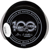 Nate MacKinnon Signed Colorado Avalanche '17 ASG Insc. Hockey Puck JSA 43456