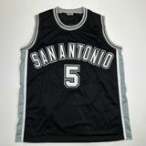 Autographed/Signed Robert Horry San Antonio Black Jersey Beckett BAS COA