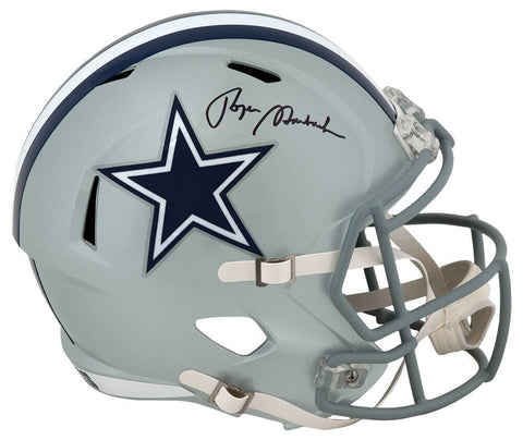 Roger Staubach Signed Cowboys Riddell Full Size Speed Replica Helmet - (SS COA)
