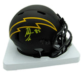 Antonio Gates Signed/Autographed Chargers Eclipse Mini Helmet Beckett 158680