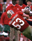 Bill Romanowski Signed San Francisco 49er Jersey (SI Holo) 4xSuper Bowl Champion