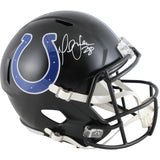 Marshall Faulk Autographed Indianapolis Colts 23 Alt F/S Helmet Beckett 49244