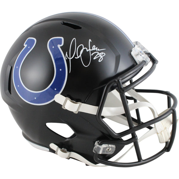 Marshall Faulk Autographed Indianapolis Colts 23 Alt F/S Helmet Beckett 49244