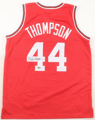 David Thompson Signed North Carolina State Wolfpack Jersey (Beckett) #1 Pck 1975