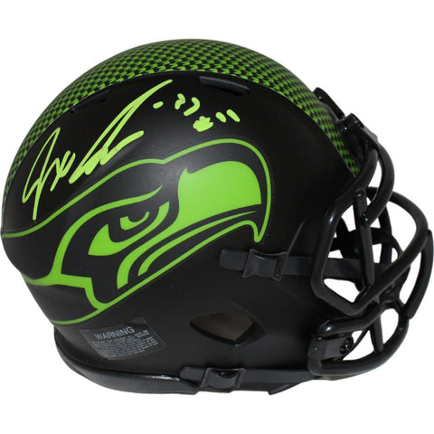 Jaxon Smith-Njigba Signed Seattle Seahawks Eclipse Mini Helmet FAN 43027