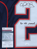 Patrick Chung Signed New England Patriots Jersey Inscr. "3x SB Champ!!"(JSA COA)