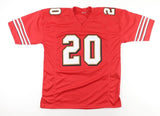 Garrison Hearst Signed San Francisco 49ers red Jersey (PSA COA) 2xPro Bowl R.B