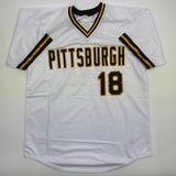 Autographed/Signed Andy Van Slyke Pittsburgh White Jersey Beckett BAS COA
