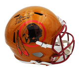 Joe Theismann Signed WA Redskins Speed Full Size Flash Cust Decal Helmet -Insc