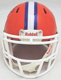 HUNTER RENFROW AUTOGRAPHED CLEMSON ORANGE SPEED MINI HELMET BECKETT QR 216121
