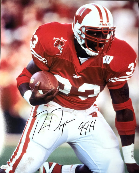Wisconsin Badgers Legend Ron Dayne Signed 16X20 Photo #7 W/ 99H AUTO - JSA