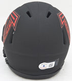 DRAKE LONDON AUTOGRAPHED FALCONS ECLIPSE BLACK SPEED MINI HELMET BECKETT 220388