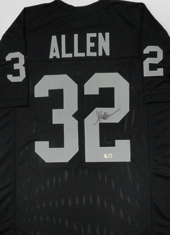 Raiders Hall of Famer MARCUS ALLEN Signed Custom Replica Black Jersey AUTO - BAS