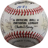Cincinnati Reds 1983 Team Bench Soto + 22 Sigs Signed NL Baseball Beckett 56276