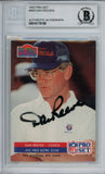 Dan Reeves Autographed 1992 Pro Set #400 Trading Card Beckett Slab 37481