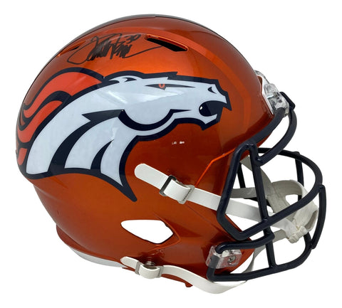 Terrell Davis Signed Denver Broncos FS Flash Replica Speed Helmet BAS ITP