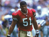 Ken Norton Jr Signed San Francisco 49ers Jersey (Beckett) 3xSuper Bowl Champ/ LB