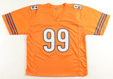 Dan Hampton Signed Chicago Bears Orange Throwback Jersey (JSA COA) H.O.F. 2022