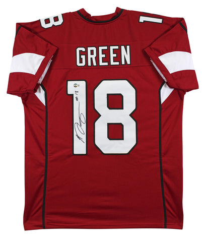 A.J. Green Authentic Signed Red Pro Style Jersey Signed On #1 BAS Witnessed