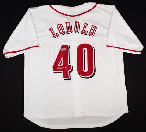 Nick Lodolo Signed Cincinnati Reds Jersey (Beckett) Ex-TCU Horned Frogs Pitcher