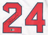 Manny Ramirez Signed Boston Red Sox Career Highlight Stat Jersey (Beckett) OF/DH