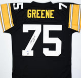 Joe Greene Signed Steelers Mitchell & Ness Legacy Jersey w/HOF- Beckett W Holo