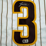 Autographed/Signed Jackson Merrill San Diego Pinstripe Jersey BAS COA