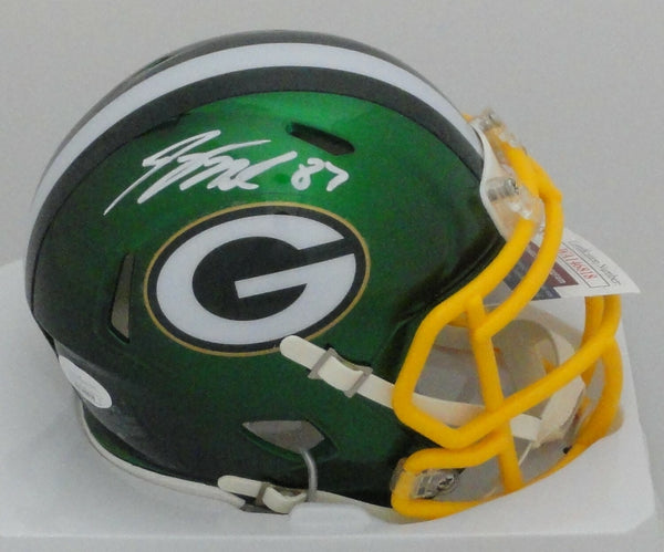 Packers JORDY NELSON Signed Riddell FLASH Speed Mini Helmet AUTO - JSA