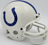 Jim Harbaugh Autographed Signed Colts White Mini Helmet Beckett QR #BS30081