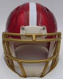 Christian McCaffrey Autographed 49ers Flash Red Mini Helmet Beckett WZ82911