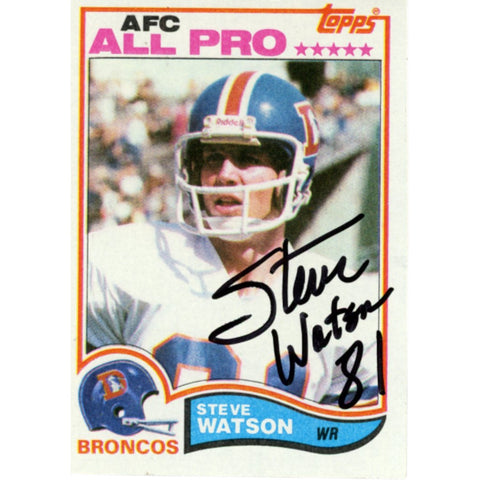 Steve Watson Autographed 1982 Topps #90 Trading Card Beckett 59180