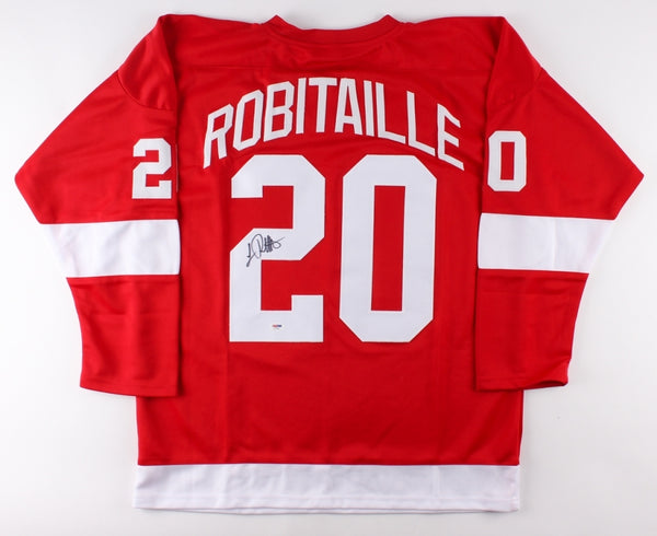 Luc Robitaille Signed Red Wings Jersey (PSA COA) 668 NHL Goals/ 2002 Stanley Cup