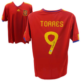 Fernando Torres Signed Spain FC Home Soccer Jersey #9 with Beckett COA
