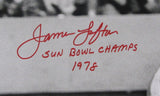 James Lofton Stanford Signed/Inscribed 16x20 B/W Photo JSA 159363