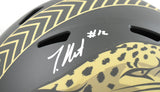 Travis Hunter Signed Jacksonville Jaguars F/S Salute 2025 Speed Helmet Beckett W