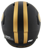 Saints Derek Carr Signed Eclipse Full Size Speed Rep Helmet BAS Witnessed
