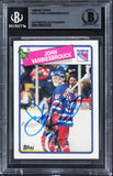 Rangers John Vanbiesbrouck Authentic Signed 1988 Topps #102 Card BAS Slabbed 1