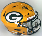 Packers BRETT FAVRE Signed Full Size Authentic Speed FLEX Helmet AUTO w/ HOF JSA