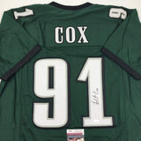 Autographed/Signed FLETCHER COX Philadelphia Green Football Jersey JSA COA Auto