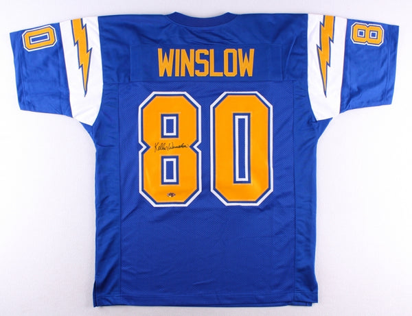 Kellen Winslow Signed Chargers Jersey (MAB) 5x Pro Bowl T.E. (1980-1983, 1987)